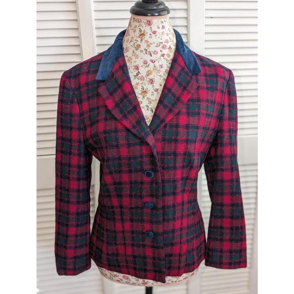 Pendleton vintage wool plaid Blazer